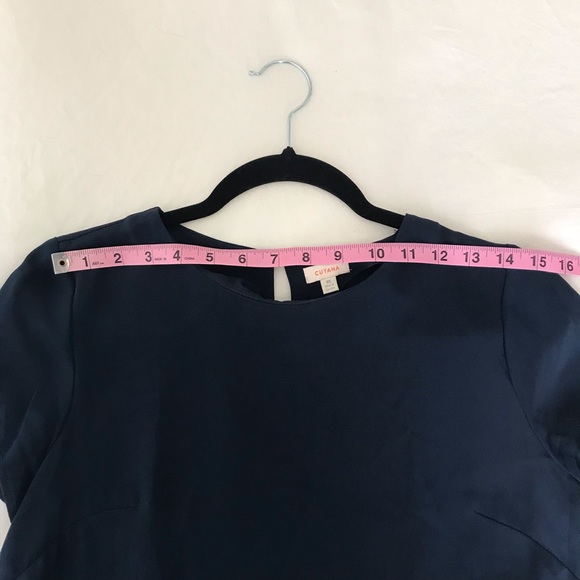 Cuyana silk tee dress in navy - Picture 6 of 13